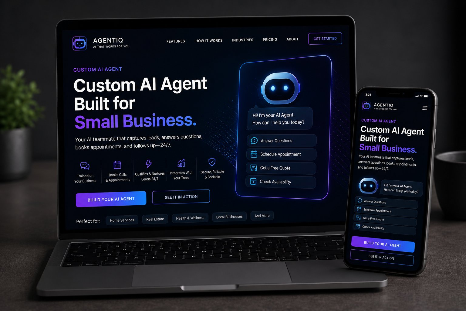Custom AI agent build for small business by Heights Digital — multi-agent AI systems with CRM integration, 1-week setup, from $4,000
