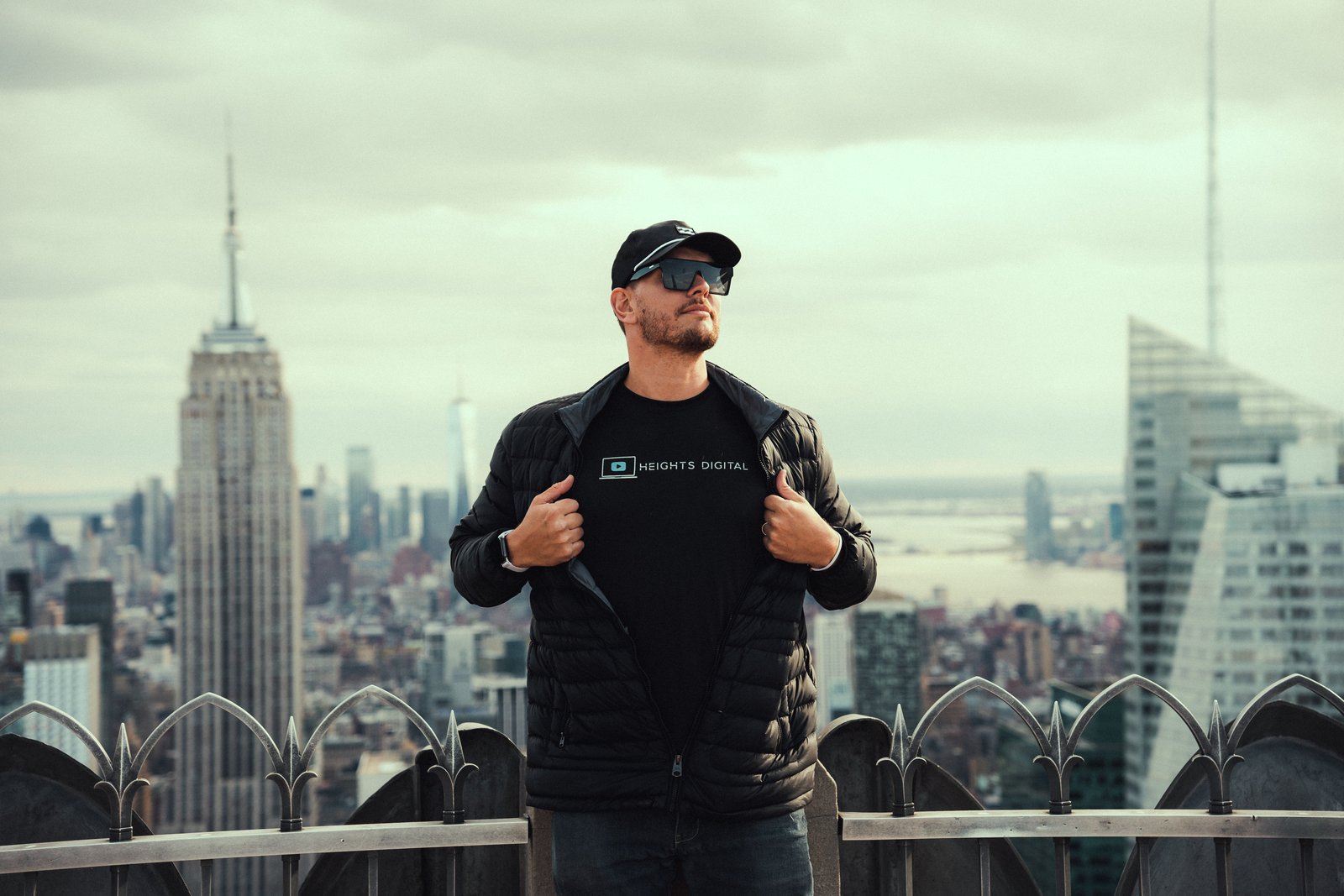 Heights Digital founder Frankie Sheffield in New York City — San Antonio AI agency serving small business clients nationwide